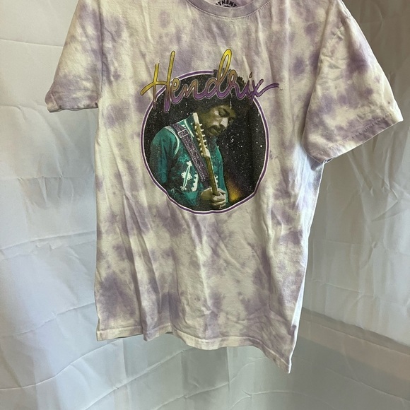 Tops - Purple Tie-Dye Hendrix Graphic T-Shirt
